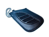 Genuine Lexus Black Leather Smart Access Key Glove (Silver Loop / Black Stitching)