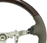Genuine Lexus Japan 2007-2012 LS 460/600h Orchid Brown Leather and Real Wood Steering Wheel