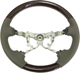 Genuine Lexus Japan 2007-2012 LS 460/600h Orchid Brown Leather and Real Wood Steering Wheel