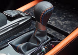 Genuine Lexus Japan 2016-2020 GS-F Punching Leather Shift Knob (Blue and Orange Stitching)