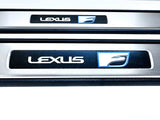 Genuine Lexus Japan 2022-2024 RC-F Front Scuff Plate Set with "LEXUS F" Logo