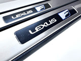 Genuine Lexus Japan 2022-2024 RC-F Front Scuff Plate Set with "LEXUS F" Logo