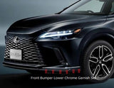 Genuine Lexus Japan 2023-2024 RX Front Bumper Lower Chrome Garnish Set