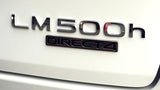 Genuine Lexus Japan 2024-2025 LM 500h Chrome Back Door Name Plate Emblem with DIRECT4 Badge