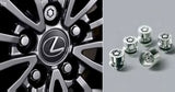 Genuine Lexus Japan 2024-2025 LM Premium Wheel Locks Set (Silver)