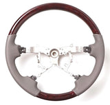 Genuine Lexus Japan 2007-2012 LS 460/600h Light Grey Leather and Real Wood Steering Wheel