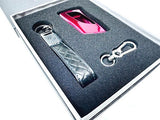 Genuine Lexus Japan Premium Leather Key Holder with Red Smart Access Key Cover