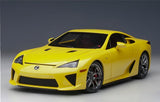 Lexus LFA 1/18 Scale Diecast Model Car (Yellow)