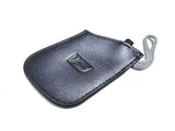 Genuine Lexus F-Sport Black Leather Smart Access Key Glove (Silver Loop / Black Stitching)