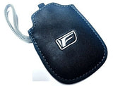 Genuine Lexus F-Sport Performance Black Leather Smart Access Key Glove (Silver Loop / Silver Stitching)