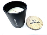 Lexus Luxury Jasmine Scented Candle with Bamboo Lid