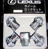 Genuine Lexus Japan 2024-2025 GX Premium Wheel Locks Set (Silver)