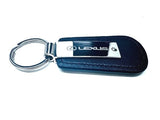 Lexus RZ Chrome Leather Key Ring