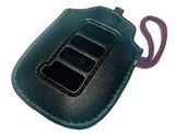 Genuine Lexus Black Leather Smart Access Key Glove (Burgundy Loop / Burgundy Stitching)