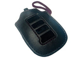 Genuine Lexus Black Leather Smart Access Key Glove (Burgundy Loop / Burgundy Stitching)