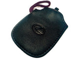 Genuine Lexus Black Leather Smart Access Key Glove (Burgundy Loop / Burgundy Stitching)