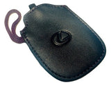 Genuine Lexus Black Leather Smart Access Key Glove (Burgundy Loop / Burgundy Stitching)