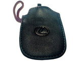 Genuine Lexus Black Leather Smart Access Key Glove (Burgundy Loop / Burgundy Stitching)