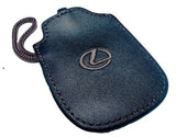 Genuine Lexus Black Leather Smart Access Key Glove (Brown Loop / Brown Stitching)
