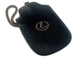 Genuine Lexus Black Leather Smart Access Key Glove (Brown Loop / Brown Stitching)