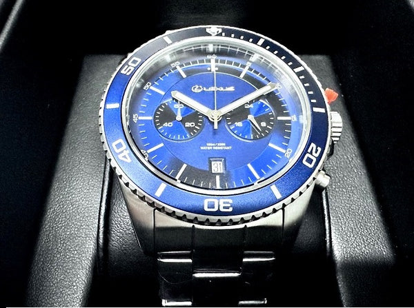 Lexus Structural Blue Chronograph Watch – LexusBoutique.net