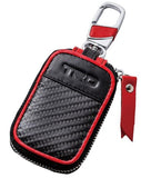 TRD JAPAN Carbon Pattern Smart Access Key Bag with Red Surround