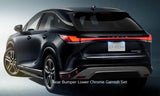 Genuine Lexus Japan 2023-2024 RX Rear Bumper Lower Chrome Garnish Set