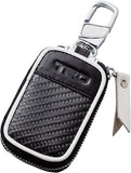 TRD JAPAN Carbon Pattern Smart Access Key Bag with White Surround