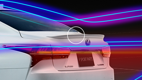 TRD JAPAN 2018-2025 Lexus LS 500/500h Factory Painted Rear Spoiler ...