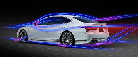 TRD JAPAN 2018-2025 Lexus LS 500/500h F-Sport Factory Painted Rear TRD JAPAN 2018-2025 Lexus LS 500/500h F-Sport Factory Painted Rear