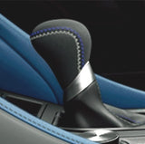 Genuine Lexus Japan 2021 RC-F Performance-PKG Alcantara Leather Shift Knob (Blue and White Stitching)