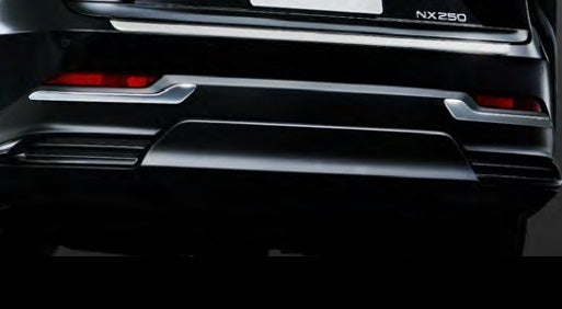 Genuine Lexus Japan 2022-2025 NX Rear Bumper Chrome Garnish Set