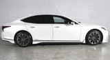 Genuine Lexus Japan 2021-2023 LS 500/500h Factory Painted Side Skirts with Chrome Garnish