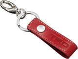 TRD JAPAN Genuine Leather Key Tag (RED)