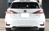 TRD JAPAN 2014-2017 Lexus CT F-Sport Rear Skirt Kit (UNPAINTED) and Dual Exhaust System