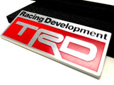 TRD JAPAN 3D Metal Plate Emblem - Red Type