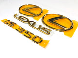 Genuine Lexus Japan 2006-2013 IS 24K Gold Emblem Kit
