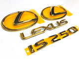 Genuine Lexus Japan 2006-2013 IS 24K Gold Emblem Kit