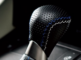 Genuine Lexus Japan 2015-2023 RC-F Punching Leather Shift Knob (Blue and White Stitching)