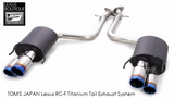 TOM'S JAPAN 2015-2018 Lexus RC-F Titanium Tail Exhaust System