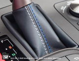 Genuine Lexus Japan 2015-2023 RC-F Punching Leather Shift Knob (Blue and White Stitching)
