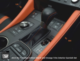 Genuine Lexus Japan 2015-2019 RC-F Limited Edition Black and Orange Trim Interior Garnish Set