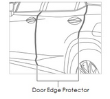 Genuine Lexus Japan 2020-2022 RX/RX-L Factory Painted Door Edge Protector Set  (SET OF 4)