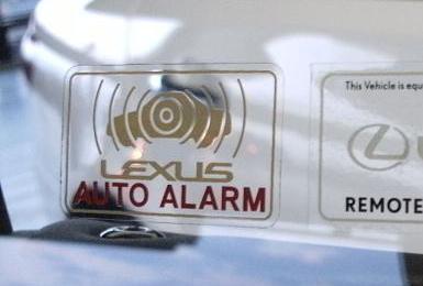Genuine Lexus Japan Auto Alarm Label Set (Set of 2) – LexusBoutique.net ...