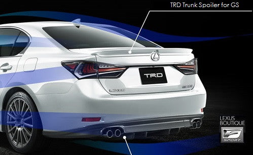 TRD JAPAN 2016-2020 Lexus GS Rear Spoiler (UNPAINTED) with Front Aero ...