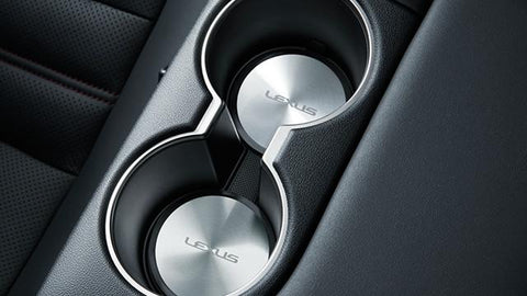Genuine Lexus Japan 2021-2023 IS Aluminum Cup Holder Plate Set