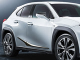 Genuine Lexus Japan 2019-2024 UX Black Chrome Body-Side Garnish Set (SET OF 4)