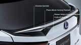 Genuine Lexus Japan 2016-2022 RX Piano Black Rear Back Door Spoiler with Chrome Garnish