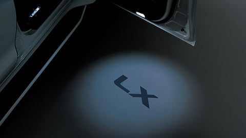 Genuine Lexus Japan 2020-2021 LX 570 LED Door Courtesy Projection Lamp Unit Set (SET OF 2)