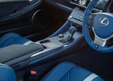 Genuine Lexus Japan 2019 RC-F "F 10th Anniversary" Limited Edition Black and Blue Trim Interior Garnish Set